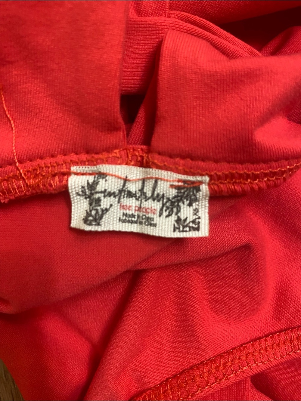 Free People Red Sleeveless High-Neck Bodysuit - Picture 5 of 8